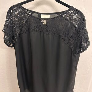 Maeve Charcoal Lace Blouse